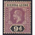 George V 9 peniques